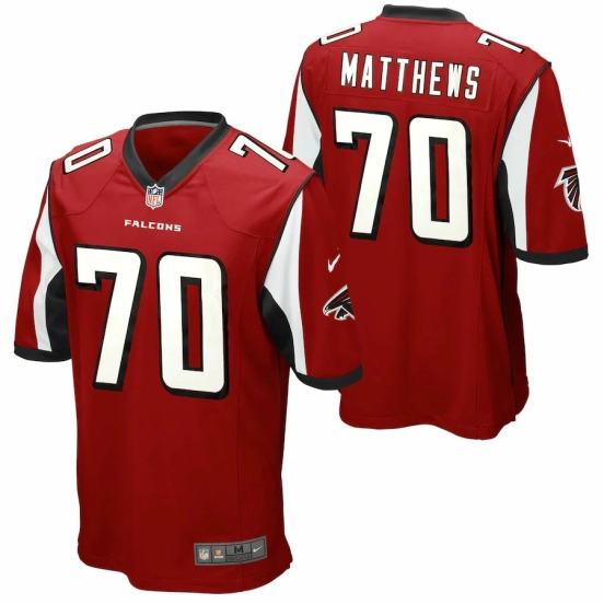 Mens Jake Matthews Red Player Limited Team Jersey