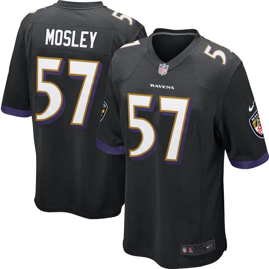 Youth C.J. Mosley Black Alternate Player Limited Team Jersey