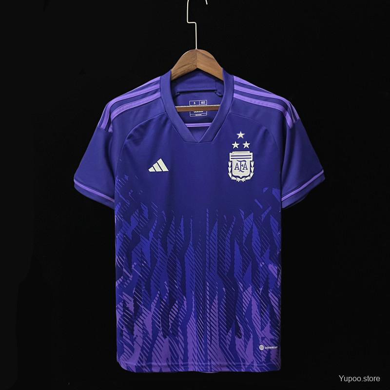 3 Stars 2022 Argentina Away Jersey