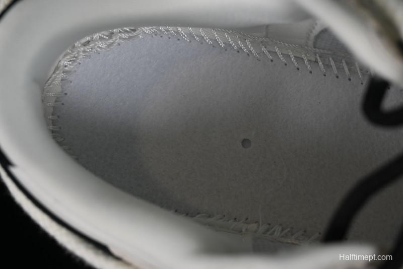 Nike SB Dunk Low LV Collaboration Anniversary Customized Sneakers in Off-White Black Swoosh Triple Floral - SJ2068-235