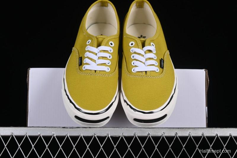Kamiya Vulcanize Sneaker 23AW High-End Line Dissolved Yellow Canvas Shoes with Smiley Face Print Low-Top - M.C3