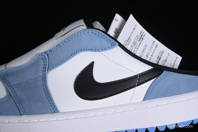 Nike Air Jordan 1 Mule Golf Shoes with University Blue Colorway - FJ1214-400