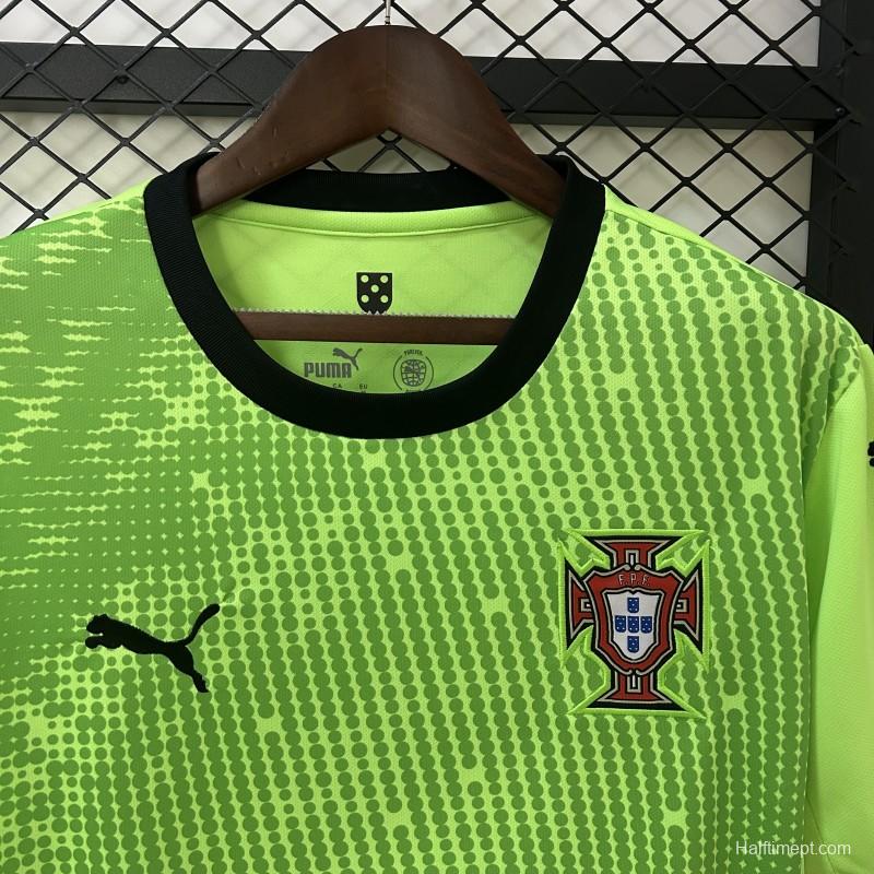 2025 Goalkeeper Portugal Green Jersey