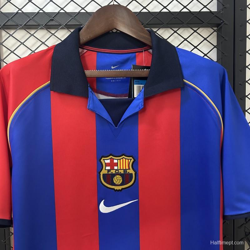 01/02 Retro Barcelona Home Jersey
