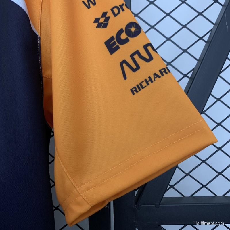 2025 F1 Formula Orange/Navy Mclaren Jersey