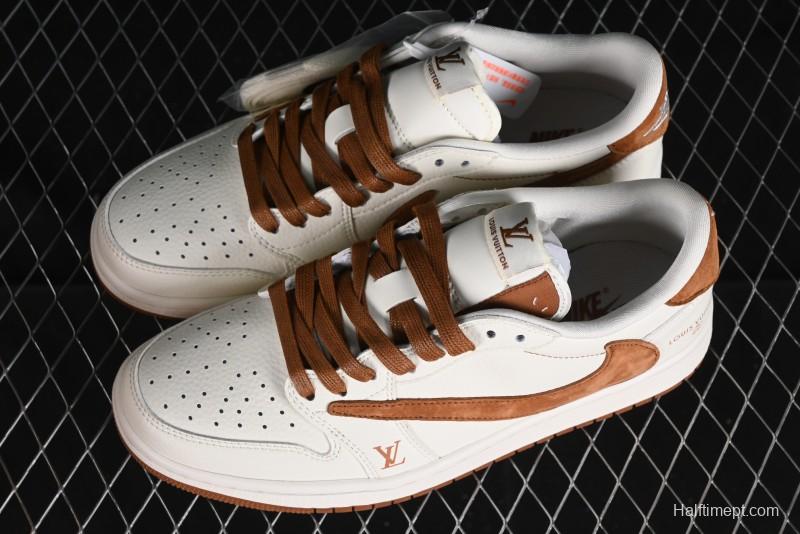 Nike Air Jordan 1 Low OG SP Travis Scott x Fragment Design Collaboration Sneakers - LX1988-900