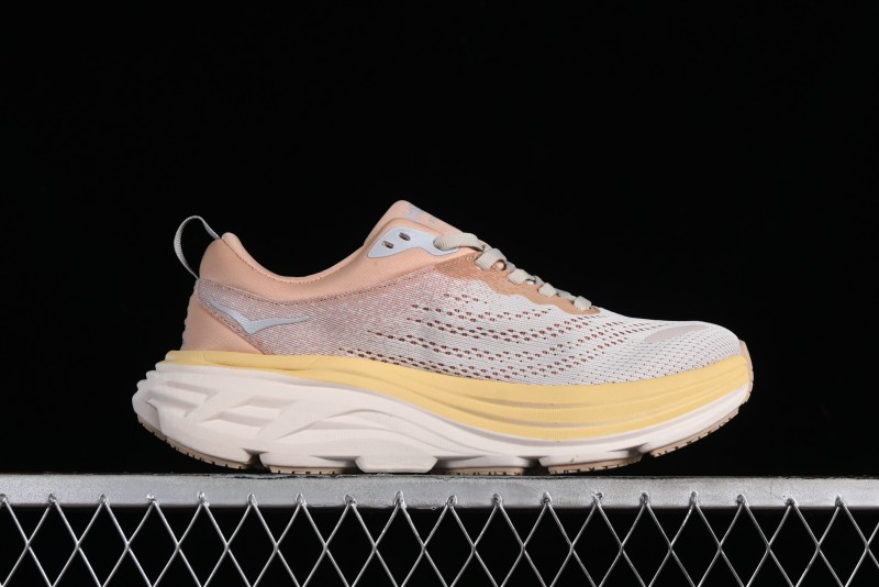 HOKA ONE ONE Bondi 8 Functional Cushioned Running Shoes with Soft EVA Midsole - 1123202 SSEG