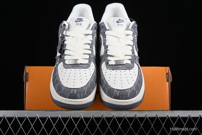 Nike Air Force 1 '07 Low LV Collaboration - Grey Double Swoosh Casual Sneakers - HD1968-030