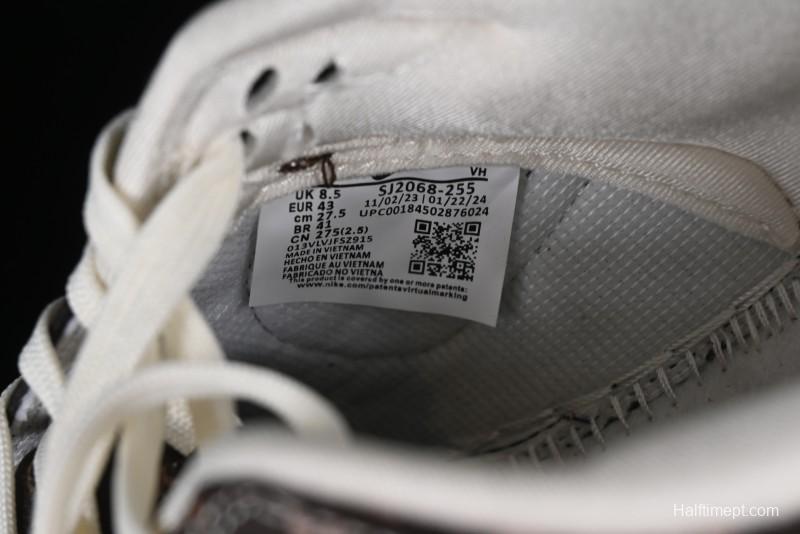 Nike SB Dunk Low LV Collaboration - Checkerboard Brown Monogram White Swoosh Anniversary High-End Custom Low-Top Casual Skate Shoes - SJ2068-255