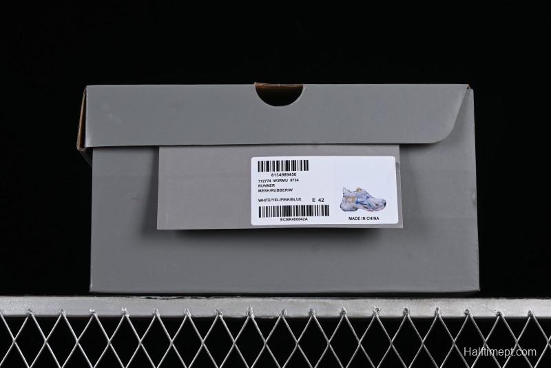 Balenciaga Runner Kith Four Color Retro Casual Sneakers - W3RBMU9754