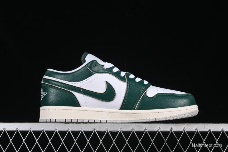 Nike Air Jordan 1 Low AJ1 White Green Low Top Casual Sneakers - FQ7687-300