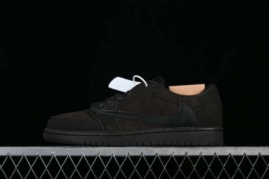 Nike Travis Scott x Air Jordan 1 Low OG AJ1 Reverse Swoosh Sneakers - DM7866-202
