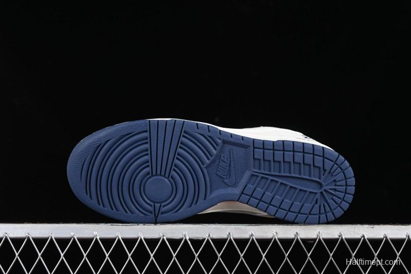 Nike SB Dunk Low LV Collaboration - Double Swoosh Blue Sole Anniversary High-End Custom Low-Top Casual Skate Shoes - XX2025-320