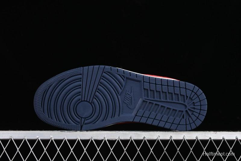 Nike Travis Scott x Fragment Design x Jordan Air Jordan 1 Low OG SP AJ1 LV Blue Red Low-top Casual Sneakers - YQ2088-670