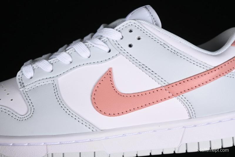 Nike SB Dunk Low White Grey Pink Skateboarding Shoes - HF0730-160