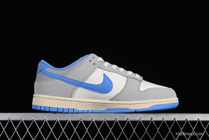 Nike Dunk Low SB "Athletic Department" Grey Blue Leather Skateboarding Shoes - FN7488-133