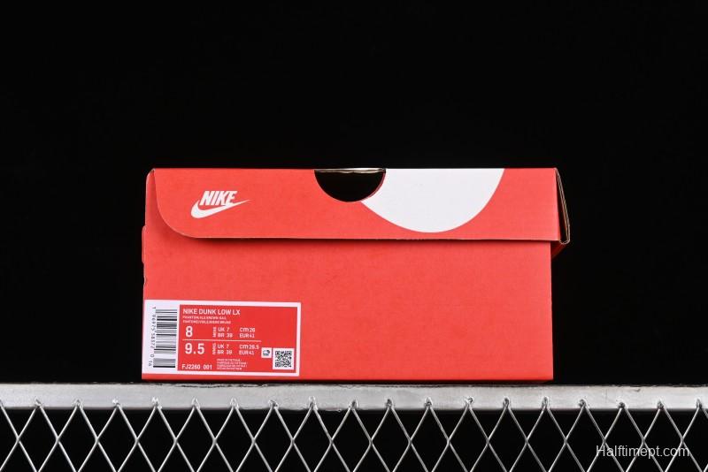 Nike Dunk Low LX SB Casual Skate Shoes in Brown Ostrich - FJ2260-001