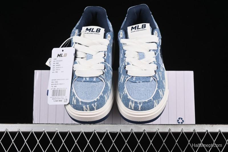 New York Yankees MLB Chunky Liner Denim Basic Platform Sandals - 3ASXCDC4N50BLS