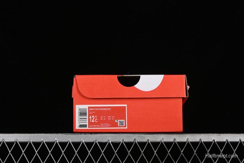 Nike Flex Advance Hook and Loop Breathable Soft Lightweight Kids Shoes - CZ0188-602