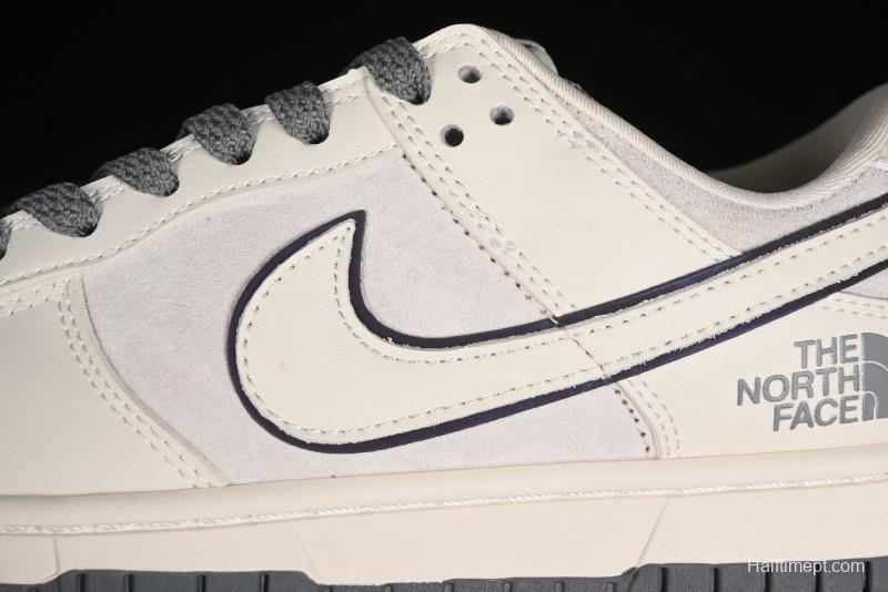 Nike SB Dunk Low The North Face Collaboration - Cement Grey Pig Anniversary High-End Custom Low-Top Casual Skate Shoes - XX2025-326