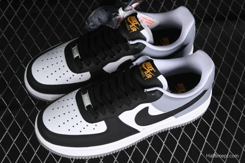 Nike Air Force 1 '07 Low Casual Sneakers in Black, White, and Gray - FB7162-081