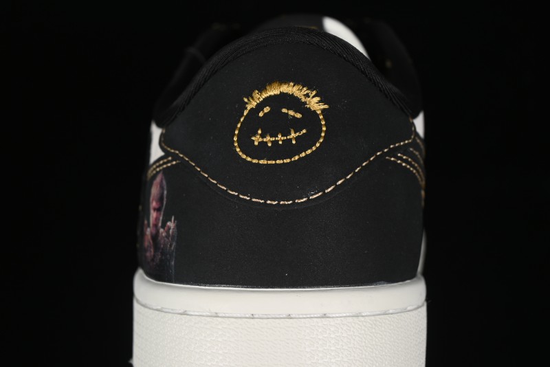 Nike Travis Scott x Fragment Design x Air Jordan 1 Low OG SP AJ1 Black Wukong Collaboration - CH6336-012