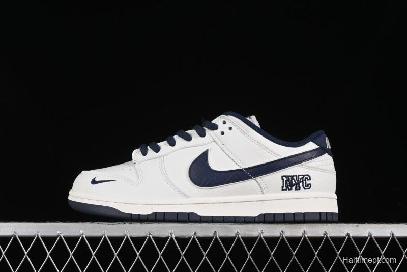 Nike SB Dunk Low NYC Collaboration Dark Blue Low-Top Casual Skateboarding Shoes - NC2103-303