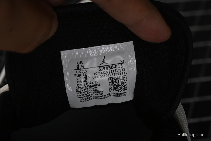 Nike Air Jordan 1 Low AJ1 x Violent Bear Collaboration - Black Beige Mark Line Custom Retro Basketball Shoes - SJ9950-013