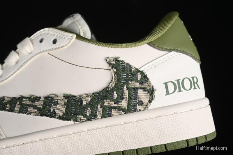 Nike Travis Scott x Fragment Design x Air Jordan 1 Low OG SP AJ1 Retro Sneakers - DM6688-605