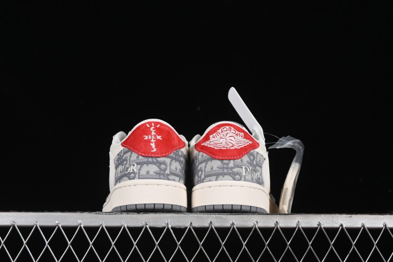 Nike Travis Scott x Fragment Design x Air Jordan 1 Low OG SP AJ1 Low Top Casual Sneakers - XY2688-113