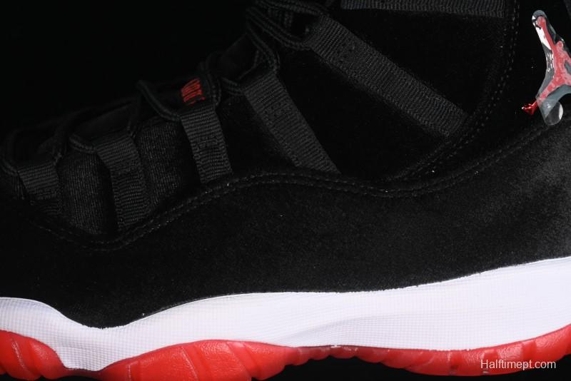 Nike Air Jordan 11 Retro Bred Velvet Basketball Shoes - DB5457-061