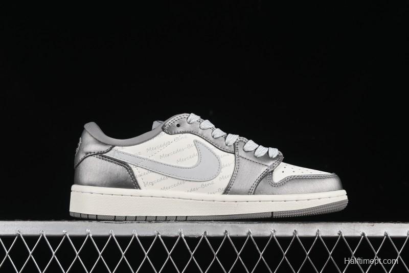 Nike Travis Scott x Fragment Design x Air Jordan 1 Low OG SP AJ1 Culture Casual Sneakers - AG3702-802