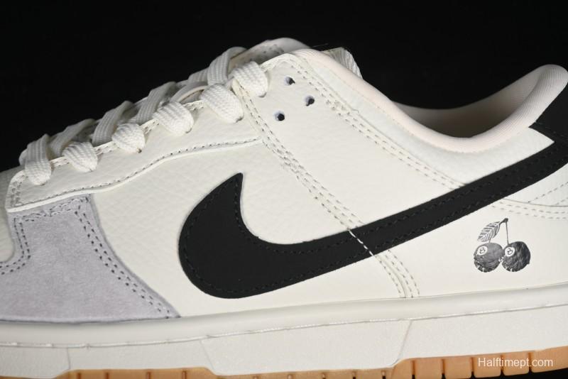 Nike SB Dunk Low Black 8 Collaboration - Beige Grey Black Gum Anniversary Custom Low-Top Casual Skate Shoes - CH6336-227