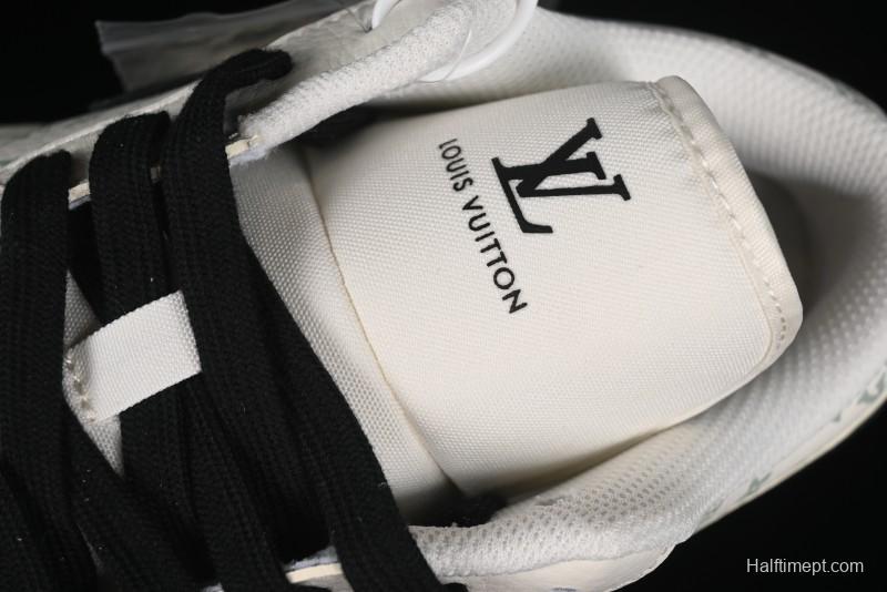 Nike Air Jordan 1 Low AJ1 LV Collaboration - Printed Dark Blue Swoosh High-End Custom Retro Basketball Shoes - WG8850-009