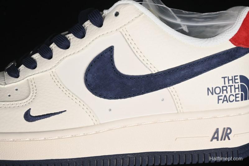 Nike Air Force 1 '07 Low The North Face Collaboration - White Blue Red Casual Sneakers - XZ6188-016
