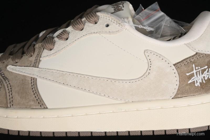 Nike Travis Scott x Fragment Design x Air Jordan 1 Low OG SP AJ1 Retro Sneakers - JH6089-001