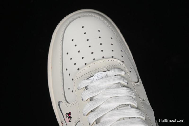 Nike Air Force 1 '07 Low Halloween Edition "Mercury Spider" Casual Sneakers - FB1893-333