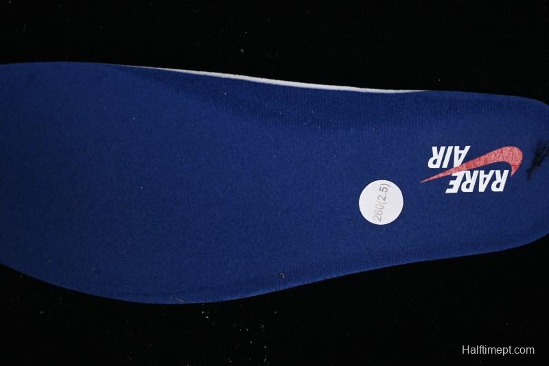 Nike Air Jordan 4 Retro Basketball Shoes in Black, Blue and Neutral Grey - FV5029-003