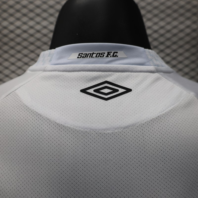 Player Version 25/26 Santos Home Jersey Without Sponsors