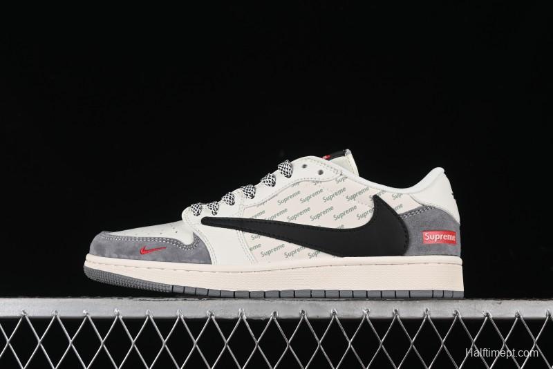 Nike Travis Scott x Fragment Design x Air Jordan 1 Low OG SP AJ1 Supreme Collaboration - XY2688-120