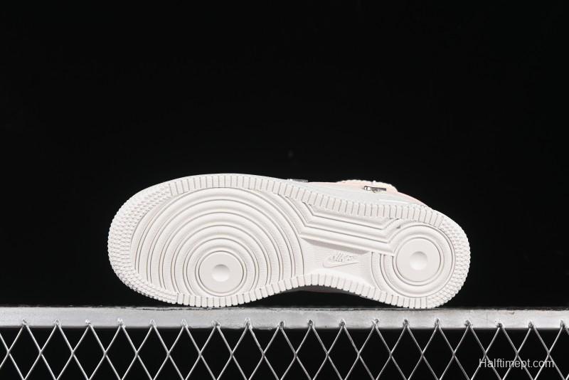 Nike Air Force 1 '07 Low Pink Deconstructed Swoosh Casual Sneakers - FC8110-181