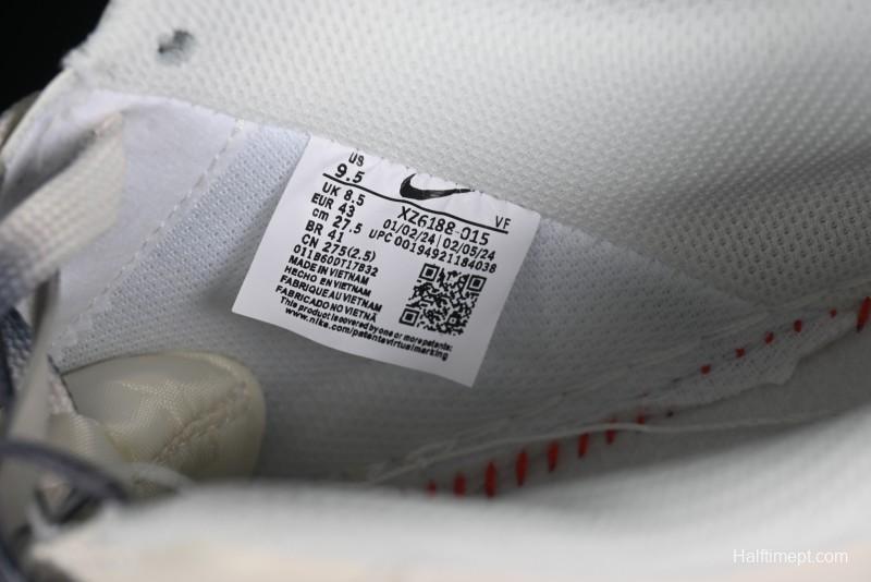 Nike Air Force 1 '07 Low Stussy Collaboration - White Grey Two-Tone Low-Top Casual Sneakers - XZ6188-015