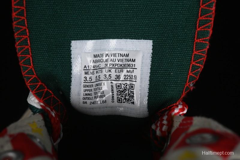 Converse 1970s Christmas Theme High Top Casual Sneakers for Winter - A12454C