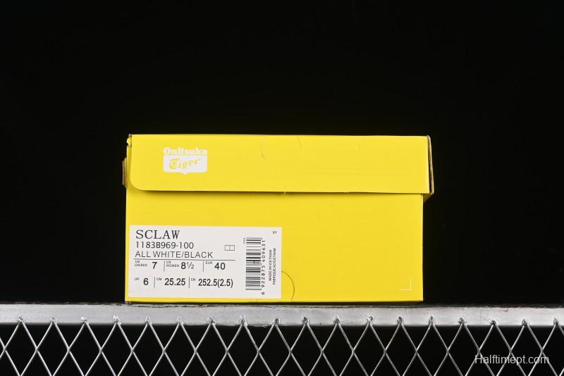 Onitsuka Tiger Sclaw Comfortable Versatile Slip-Resistant Low-Top Lifestyle Casual Shoes - 1183B969-100