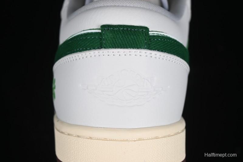 Nike Air Jordan 1 Low AJ1 White Green Double Hook Low-Top Retro Basketball Shoes - FZ5046-041