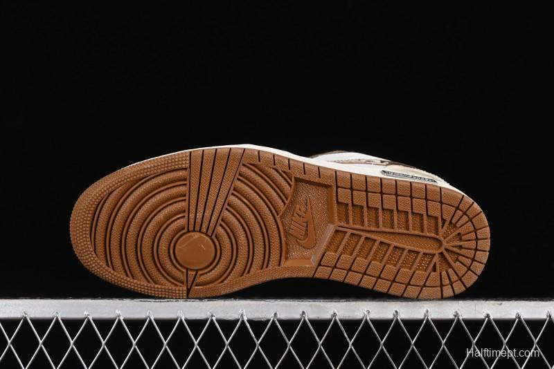 Nike Air Jordan 1 Low AJ1 Black Myth Wukong - Dark Monkey King Low Top Casual Sneakers - HF5753-221