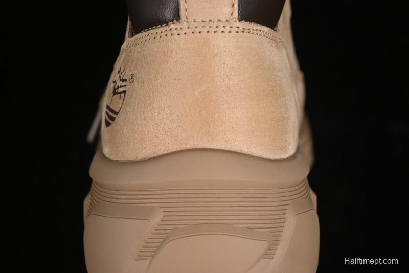 Timberland Outdoor Mid-Top Casual Martin Boots with Premium Suede Leather and Anti-Odor Insole - TB10059SAND