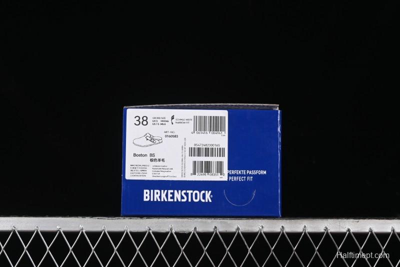 Birkenstock Half-Fur Slide Sandals with Wool Lining - G.D4