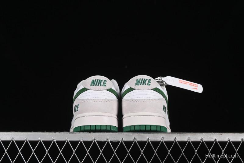 Nike SB Dunk Low Anniversary Customized Casual Sneakers with Green Swoosh - KK1888-013