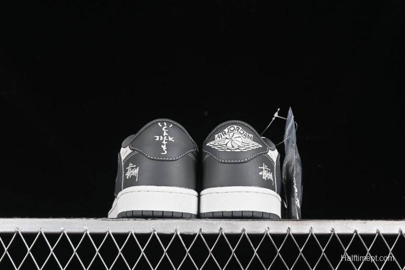 Nike Travis Scott x Fragment Design x Air Jordan 1 Low OG SP AJ1 Retro Sneakers - XZ3398-003